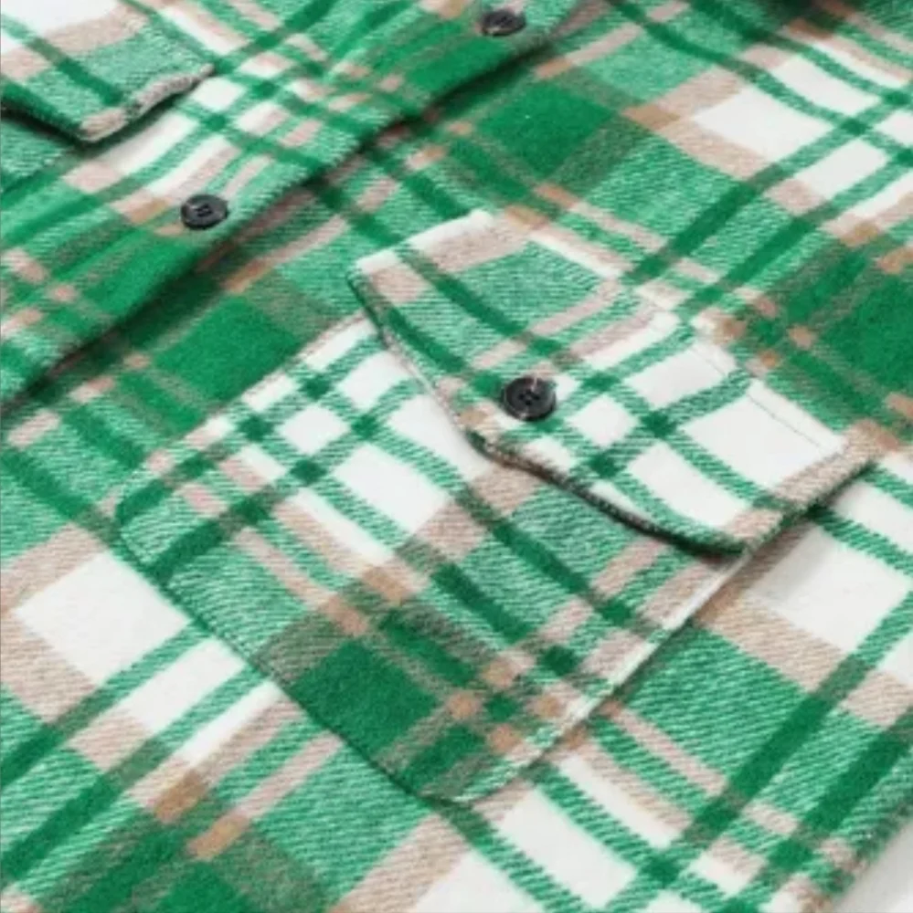 New Green Plaid shacket - Picture 8 of 17